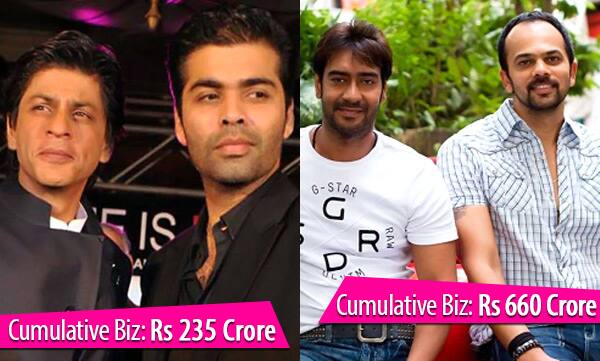 Shah Rukh Khan-Karan Johar or Ajay Devgn-Rohit Shetty: Which actor-director jodi is the most profitable at the box office?