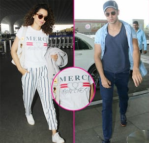 Kangana Ranaut wears a T-shirt that reads 