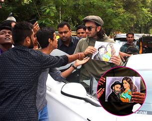 When Ranveer Singh came across his throwback pic with girlfriend Deepika Padukone and held it close to his heart - view HQ pics