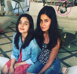 Shah Rukh Khan's birthday bash: AbRam cutely photobombs Alia Bhatt and Katrina Kaif's picture and we love it