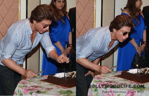 SRK cuts b'day cake - India Today