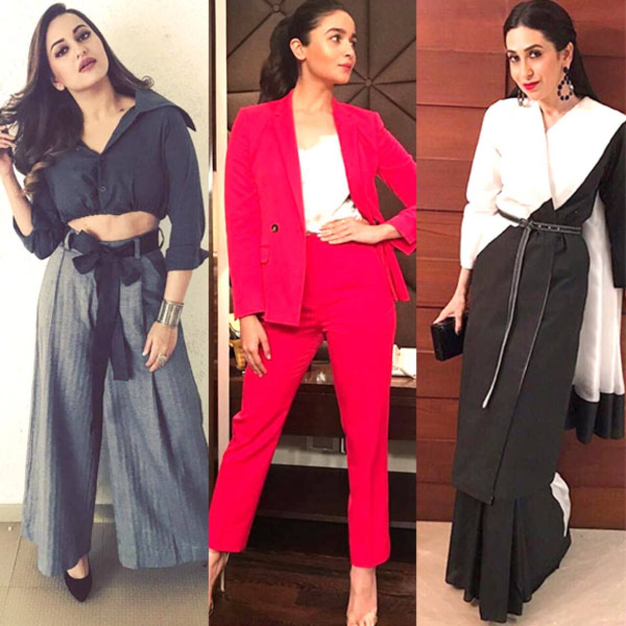 Alia Bhatt, Sonakshi Sinha, Karisma Kapoor's stylish attires land them ...