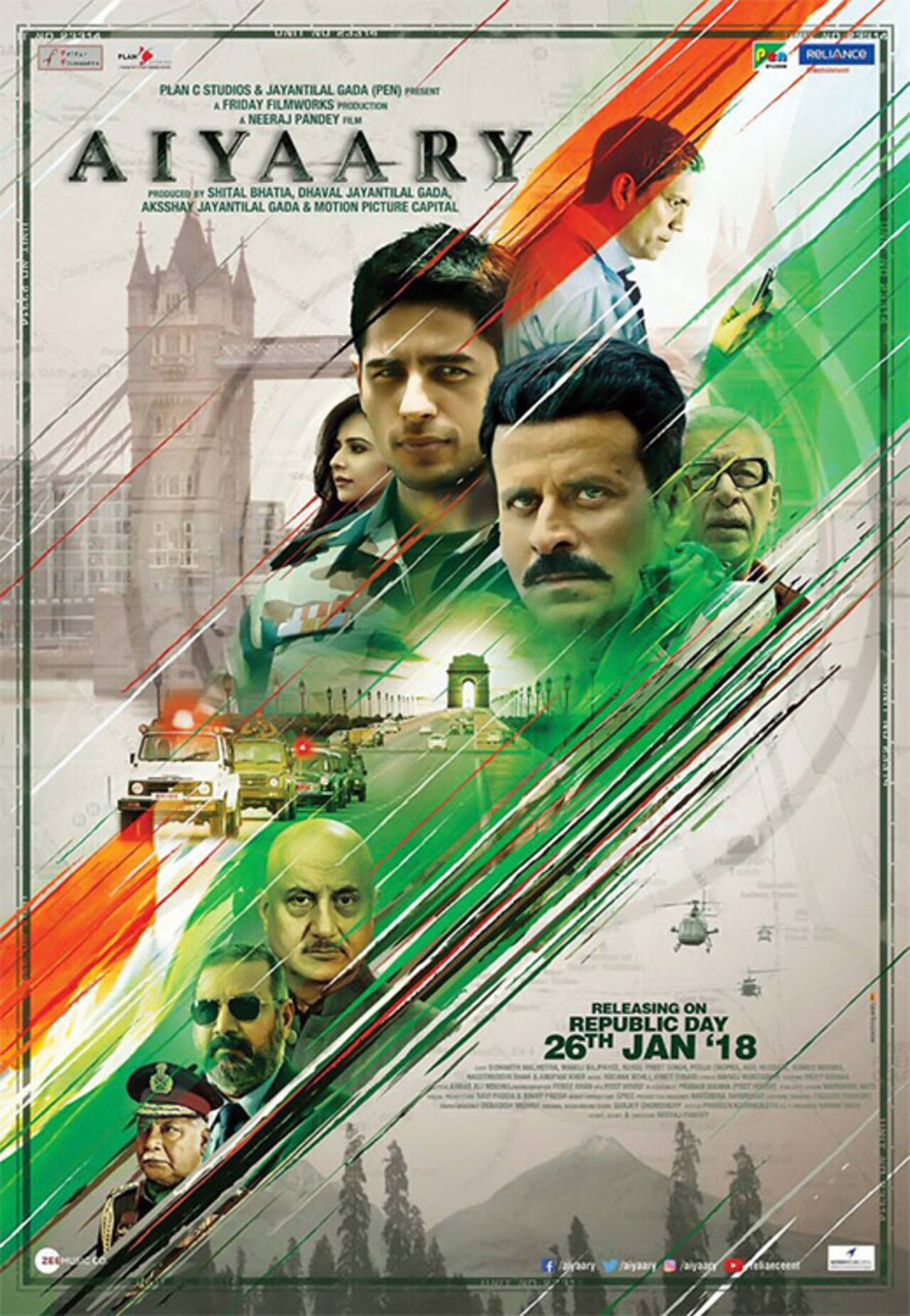 सिद्धार्थ मल्होत्रा और मनोज बाजपेयी की नई फिल्म अय्यारी का नया पोस्टर हुआ आउट !!