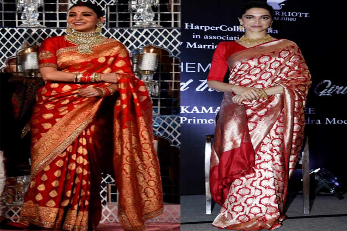 Anushka Sharma S Wedding Reception Saree Will Remind You Of Deepika Padukone S Attire Bollywood News Gossip Movie Reviews Trailers Videos At Bollywoodlife Com wedding reception saree will remind