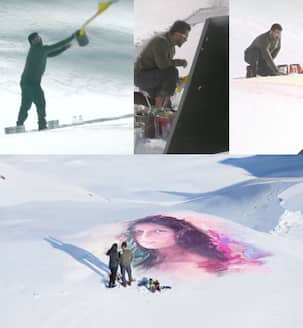 Tiger Zinda Hai song Dil Diyan Gallan making: This is how Salman Khan painted Katrina Kaif's portrait on ice