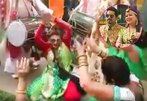 Rakhi Sawants Crazy Naagin Dance At Bharti Singh And Harsh Limbachiyaas Mehendi Ceremony In