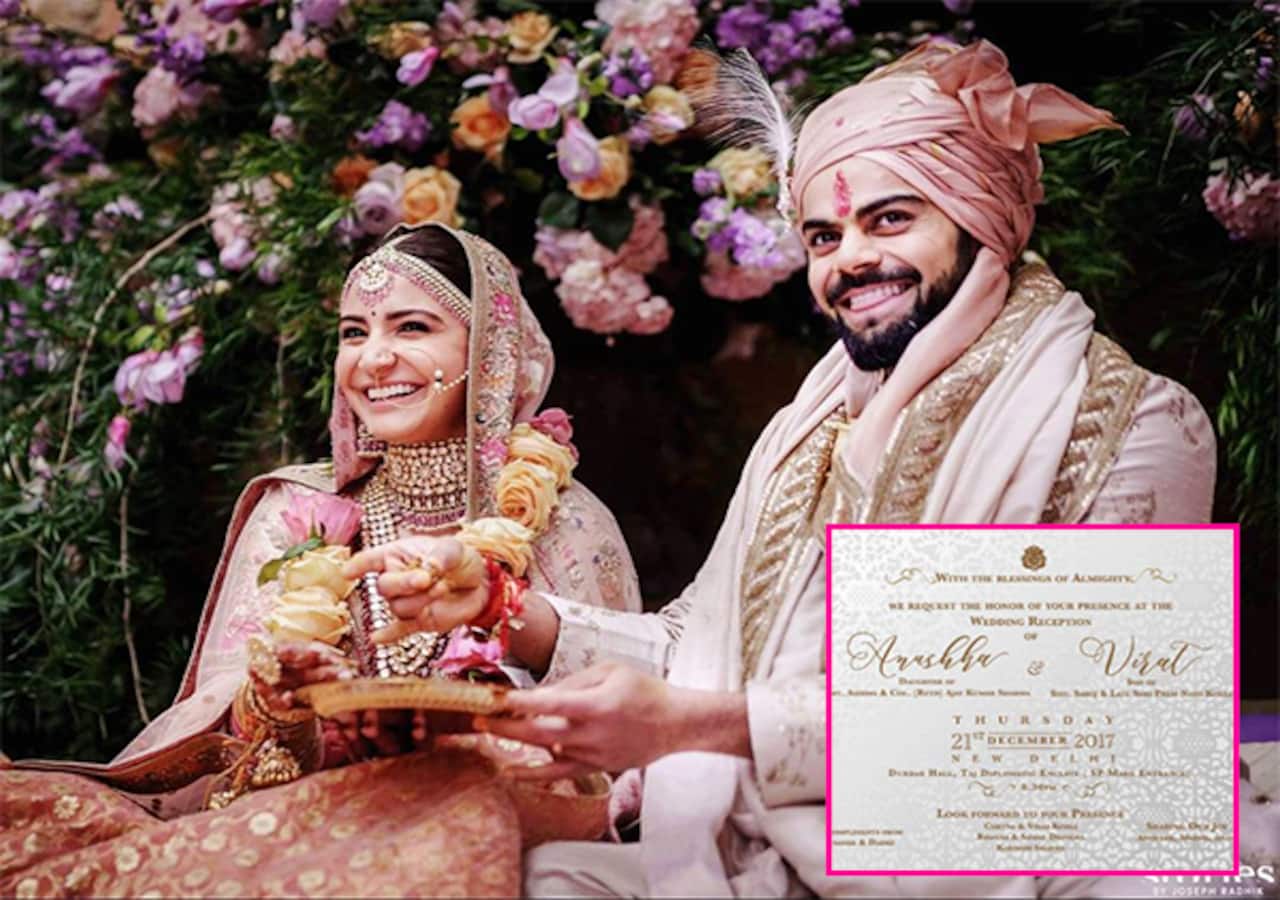 Anushka Sharma and Virat Kohli's wedding invitation has two special  mentions and they are... - Bollywood News \u0026 Gossip, Movie Reviews, Trailers  \u0026 Videos at Bollywoodlife.com, image size:1280x900