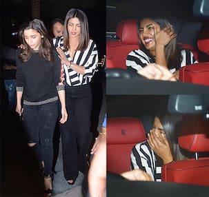 Priyanka Chopra just cannot stop laughing as she hangs out with Alia Bhatt – view HQ pics