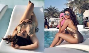 Shama Sikander gets into a retro diva mode in this stunning metallic monokini - view pics!