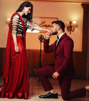 Karam Rajpal and Shivaleeka Oberoi look stunning as they twin in red for a photoshoot - view pics!