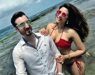 Shama Sikander sets the temperatures soaring in a hot red bikini - view pic