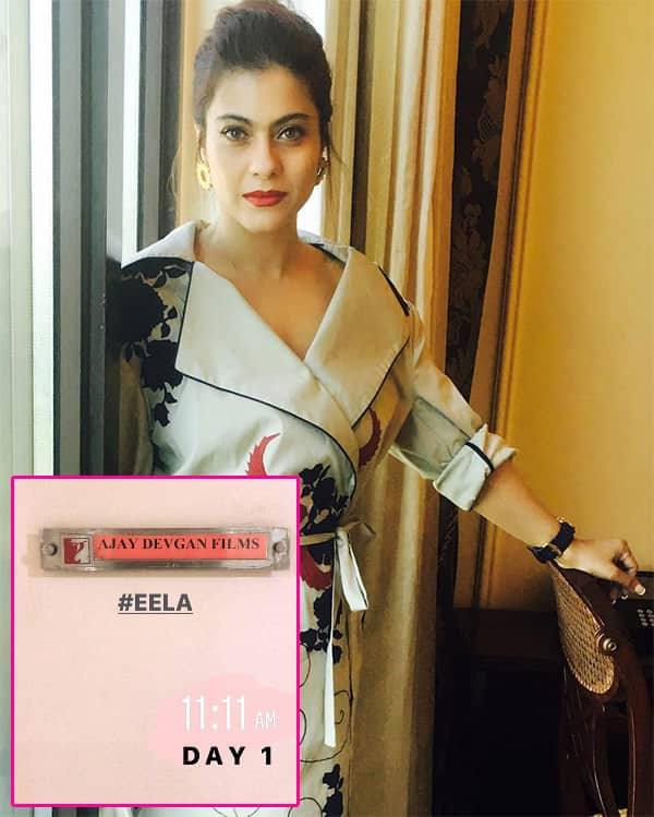 Kajol Starts Shooting For Husband Ajay Devgn's Home Production Eela ...