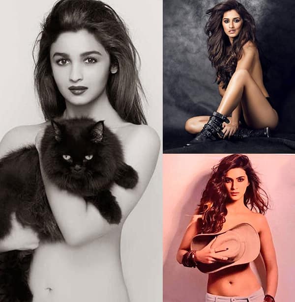 Kriti Sanon Disha Patani Alia Bhatt Looking At Actresses Who Went Topless On Dabboo Ratnani