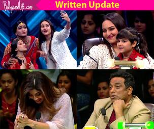 Super Dancer Chapter 2: Sonakshi Sinha has a fan-girl moment on stage while she threatens to kidnap the little Vaishnavi
