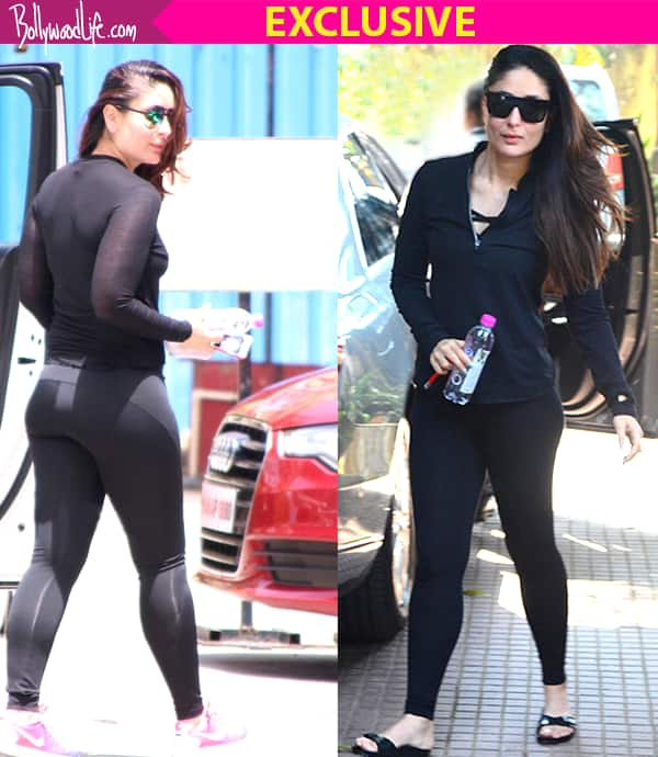 Kareena is redefining gym fashion in a sports bra and tights with sexy  jacket