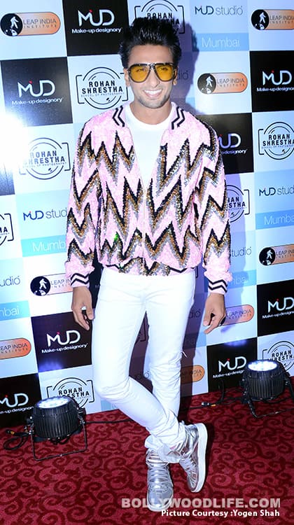 Ranveer Singh gets way too bling(y) in this metallic jacket; see pics