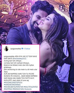 Sargun Mehta's reaction after watching Ravi Dubey rap with Raftaar on Rising Star is basically all of us - watch video