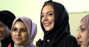Lindsay Lohan wearing a hijab at London Fashion show is breaking the internet - view pic