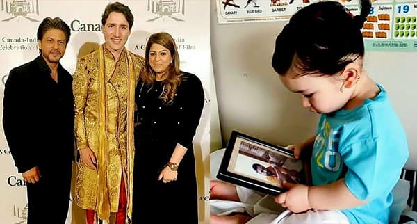 Shah Rukh Khan meeting Justin Trudeau, Taimur Ali Khan staring at Saif Ali Khan