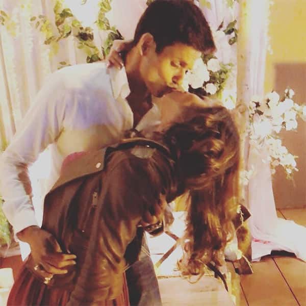 Drashti Dhami seals it with a kiss on her third wedding anniversary - view pic