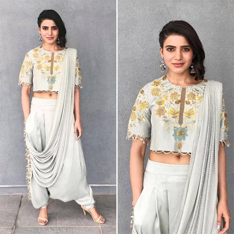 Samantha Ruth Prabhu's recent outing is a blend of modern look and traditional silhouette together