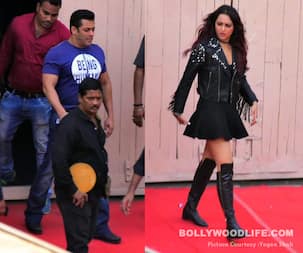 On Sets Pictures: Salman Khan and Sonakshi Sinha shoot a special song for Yamla Pagla Deewana: Phir Se