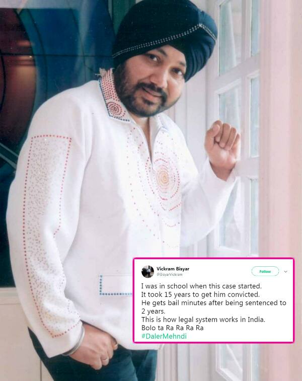 Singer Daler Mehndi's sentence of 2 years suspended, got bail from Punjab  and Haryana High Court