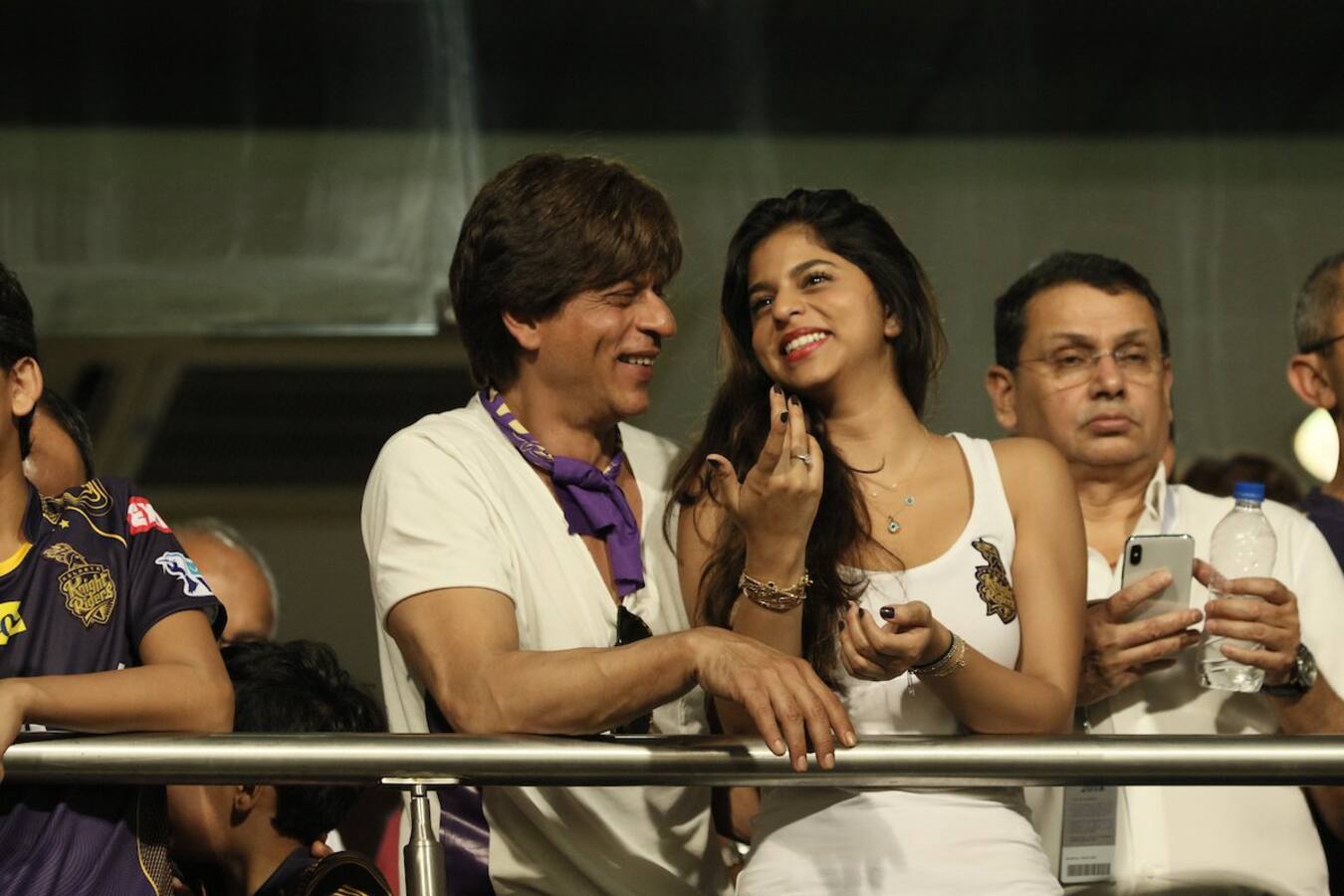 PICS! The many moods of Shah Rukh Khan and Suhana Khan as they cheered for their cricket team