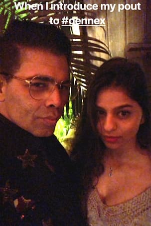 Suhana Khan gets pouting lessons from Karan Johar and the result is damn pretty - view pic