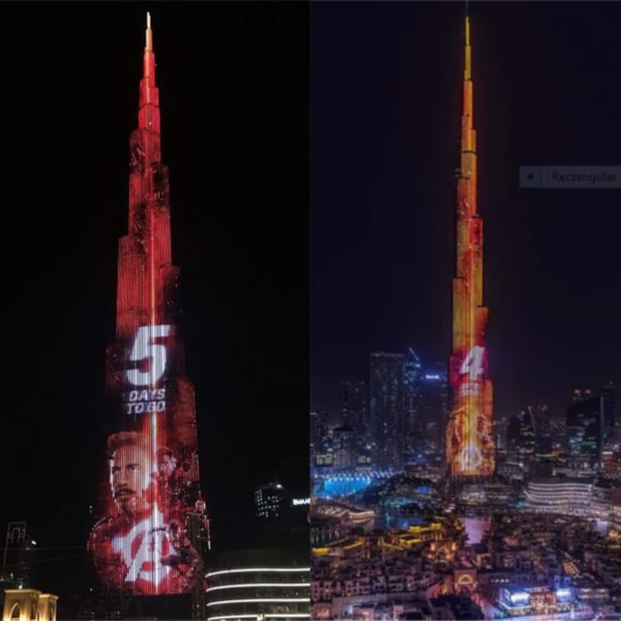 Avengers Infinity War: Dubai's Burj Khalifa starts the countdown for the release of Hollywood superhero flick with the light show