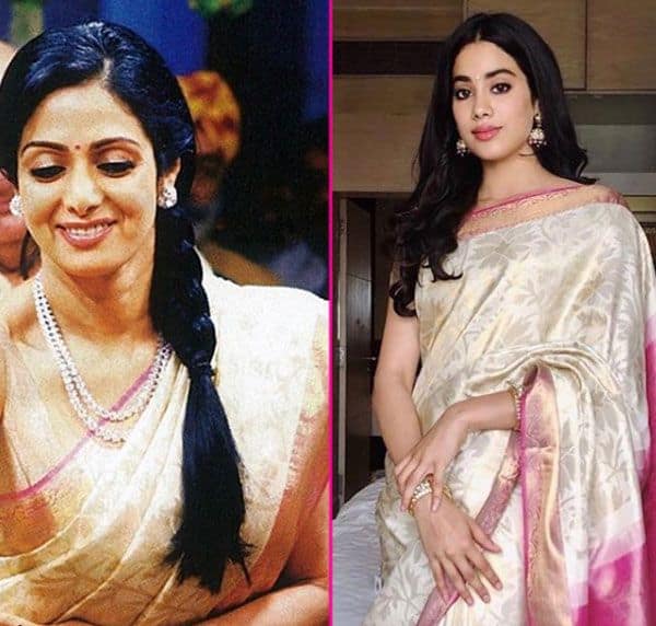 Janhvi wore mom Sridevi saree for National Film Awards which she wore in Ram Charan Tejaâs wedding