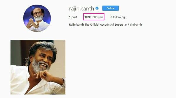 rajinikanth instagram