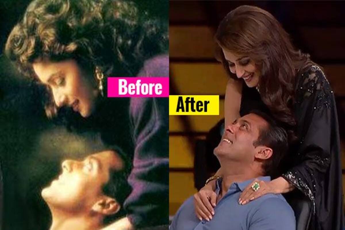 Salman Khan And Madhuri Dixit Recreated A Hum Aapke Hain Koun Moment On Dance Deewane And Made Us Say Sequel Please Bollywood Life salman khan and madhuri dixit recreated
