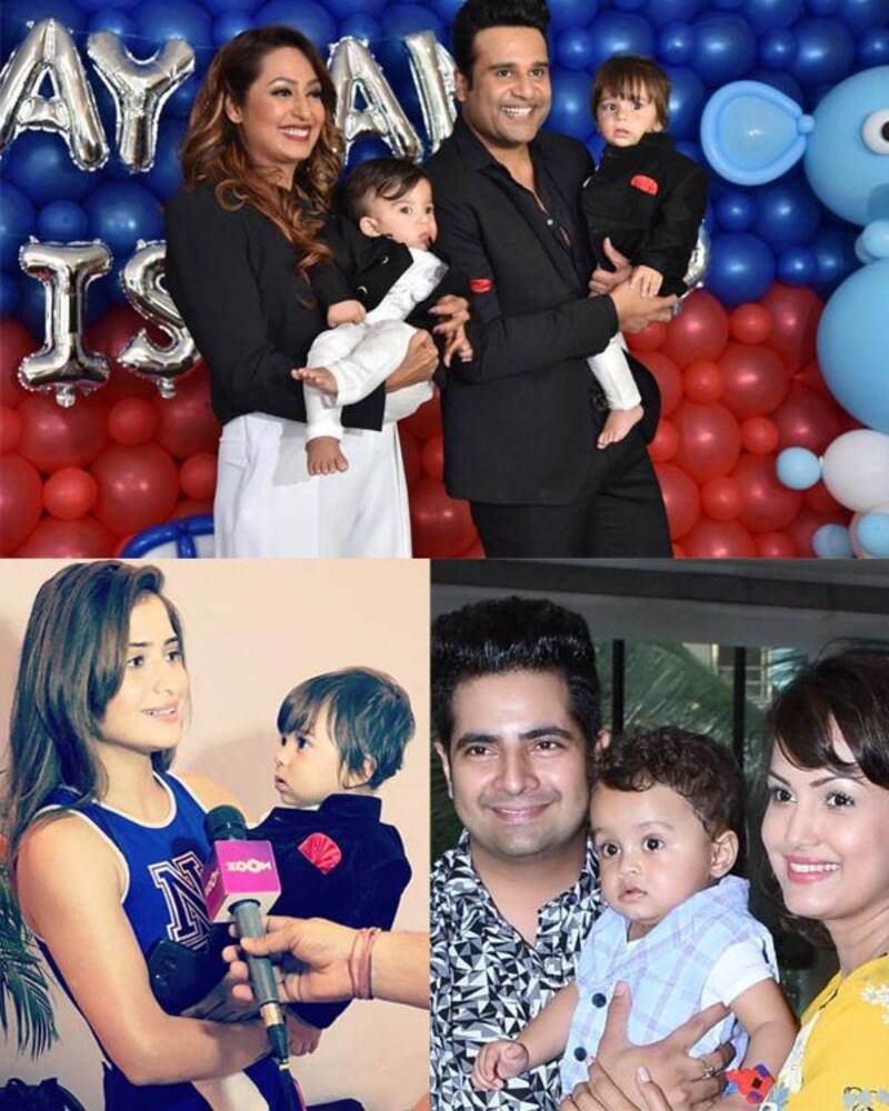 [INSIDE PICS AND VIDEOS] Kashmera Shah and Krushna Abhishek ring in the first birthday of their twins Rayaan and Krishaang