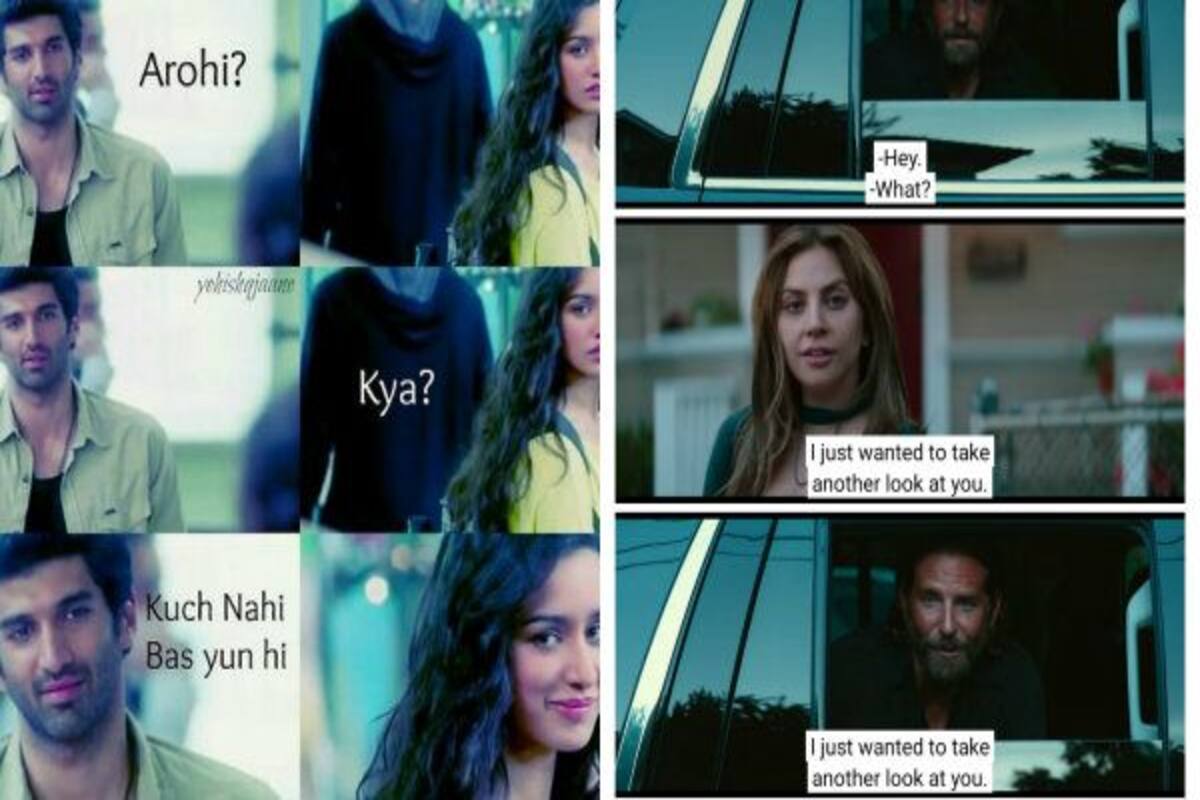 Twitter Can T Get Over The Fact That Bradley Cooper And Lady Gaga S A Star Is Born Looks So Similar To Aashiqui 2 Bollywood Life Aashiqui 2 romantic dialogue with lyrics whatsapp status. is born looks so similar to aashiqui 2