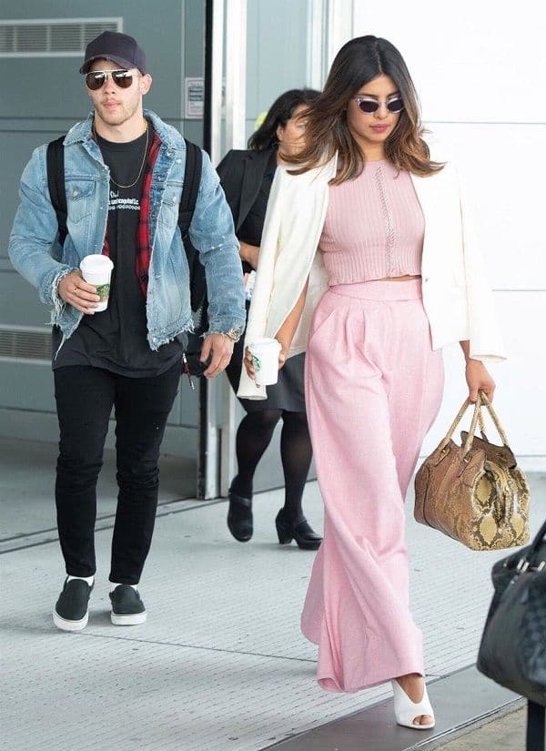 Priyanka Chopra and Nick Jonas arrive together in trendy casual avatar