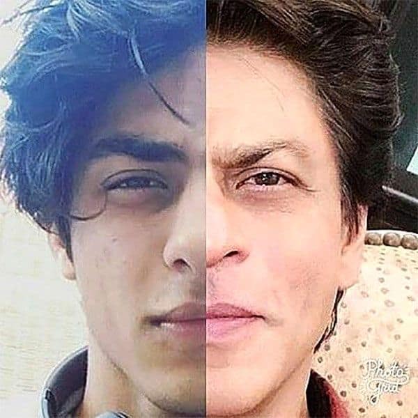 Aryan Khan (kiri) dan Shah Rukh Khan (kanan) 