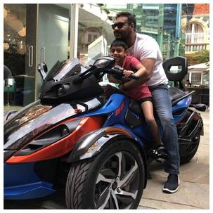 सामने आई बेटे के साथ अजय देवगन की तस्वीर, ऐसी है स्पेशल बॉन्डिंग