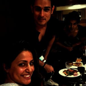 It's a reunion! Ex Bigg Boss contestants Hina Khan, Luv Tyagi, Priyank Sharma have a gala time in Delhi