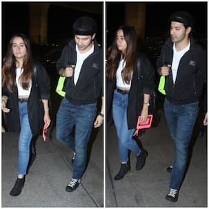 Varun Dhawan and Natasha Dalal twin in black as they head to London for a holiday