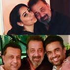 Sanjay Dutt rings in his 59th birthday in an intimate birthday bash surrounded by friends and family- view pics