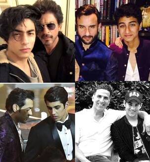 Shah Rukh Khan - Aryan Khan, Saif Ali Khan - Ibrahim Ali Khan: Meet the amazing looking father-son duos of Bollywood!