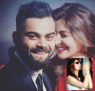 [Video] Anushka Sharma cheers for Virat Kohli at the India Vs England ODI match by blowing kisses