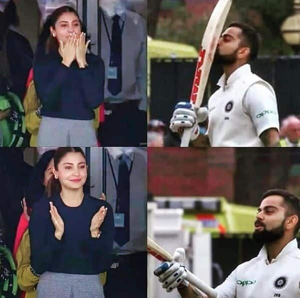 [Video] Anushka Sharma Gets A Flying Kiss From Virat Kohli After He ...