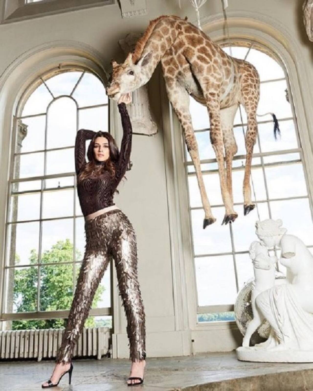 Kriti Sanon finally responds to the giraffe picture controversy after ...