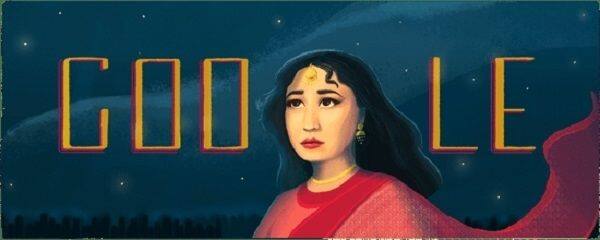 On Meena Kumari's 85th birth anniversary, Google Doodle pays a tribute to the legendary actress - view pic