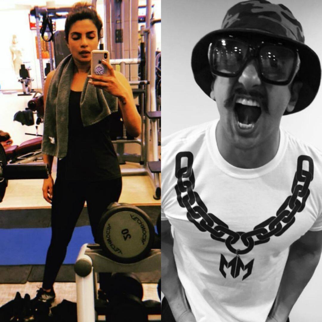 Priyanka Chopra Joins The Gym And Ranveer Singh Is Behaving Like A Typical Desi Friend View Pic Bollywood News Gossip Movie Reviews Trailers Videos At Bollywoodlife Com priyanka chopra joins the gym and