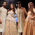 Lakme Fashion Week 2018: नेहा धूपिया ने पति अंगद बेदी के साथ किया रैंप वॉक, बिंदास अंदाज में दिखाया अपना बेबी बम्प
