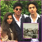 [In Pics] Shah Rukh Khan, Suhana and Aryan spotted at the Dubai airport