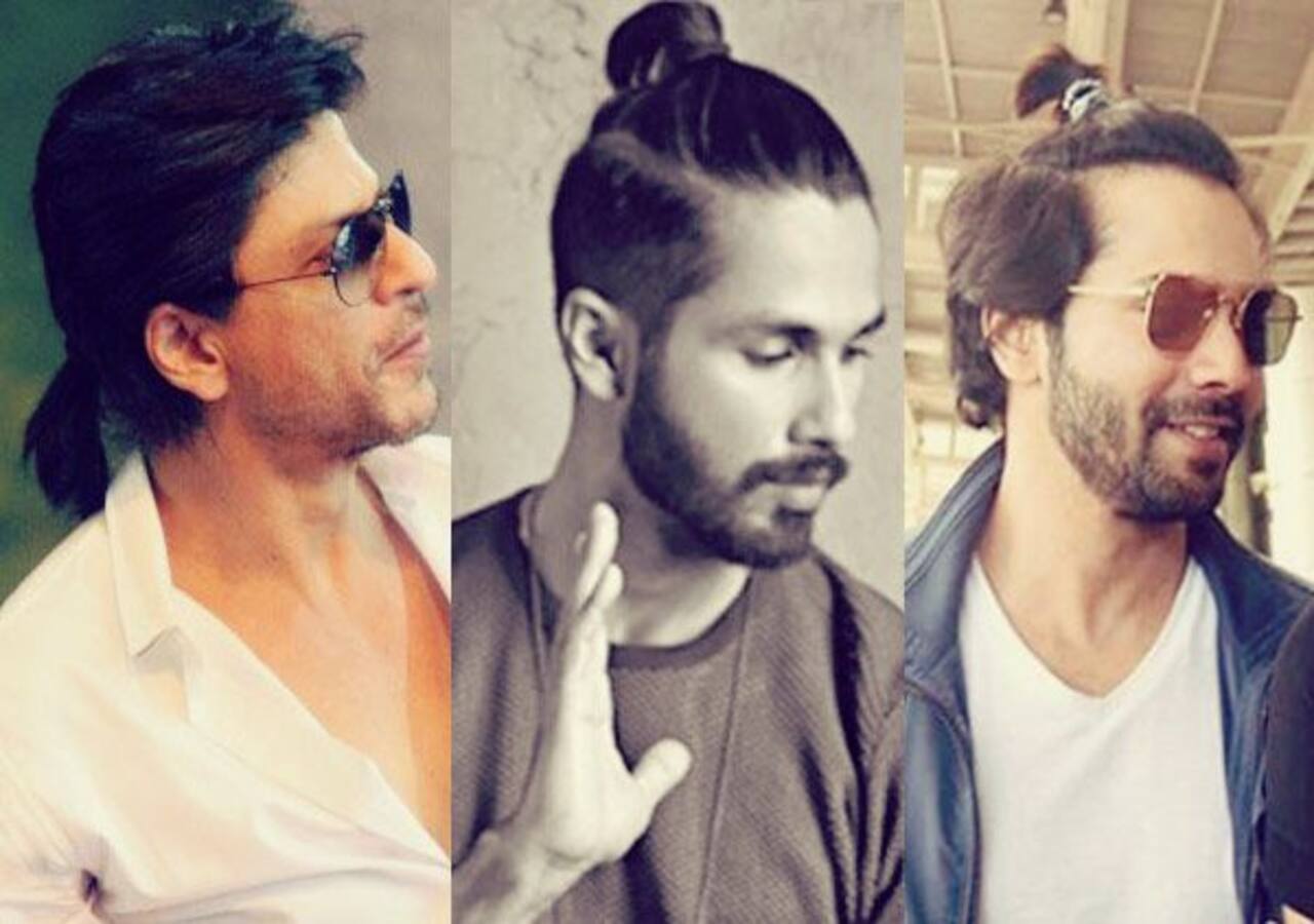 Image of Shahid Kapoor messy bun oval face